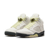 WOMENS AIR JORDAN 5 RETRO - SAIL/LUMINOUS GREEN-ANTHRACITE