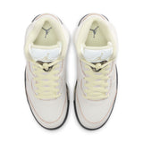 WOMENS AIR JORDAN 5 RETRO - SAIL/LUMINOUS GREEN-ANTHRACITE