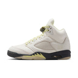 WOMENS AIR JORDAN 5 RETRO - SAIL/LUMINOUS GREEN-ANTHRACITE