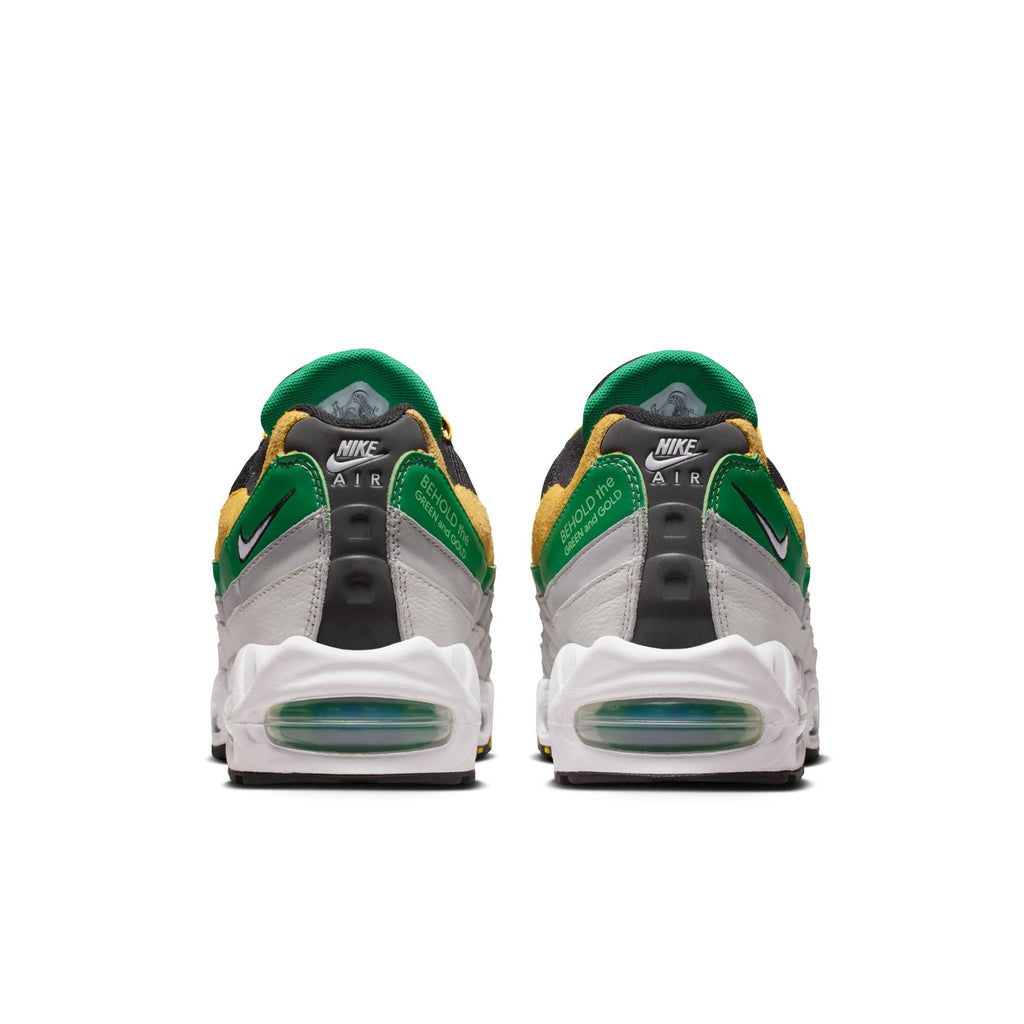 NIKE AIR MAX 95 "BIG BUBBLE" x YARDRUNNERS NORFOLK STATE  - BLACK/WHITE-COURT GREEN-MIDWEST GOLD