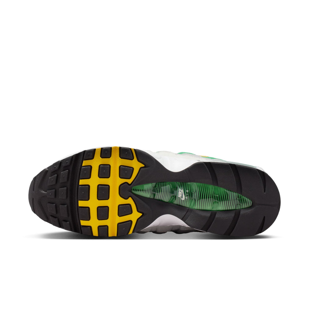 NIKE AIR MAX 95 "BIG BUBBLE" x YARDRUNNERS NORFOLK STATE  - BLACK/WHITE-COURT GREEN-MIDWEST GOLD