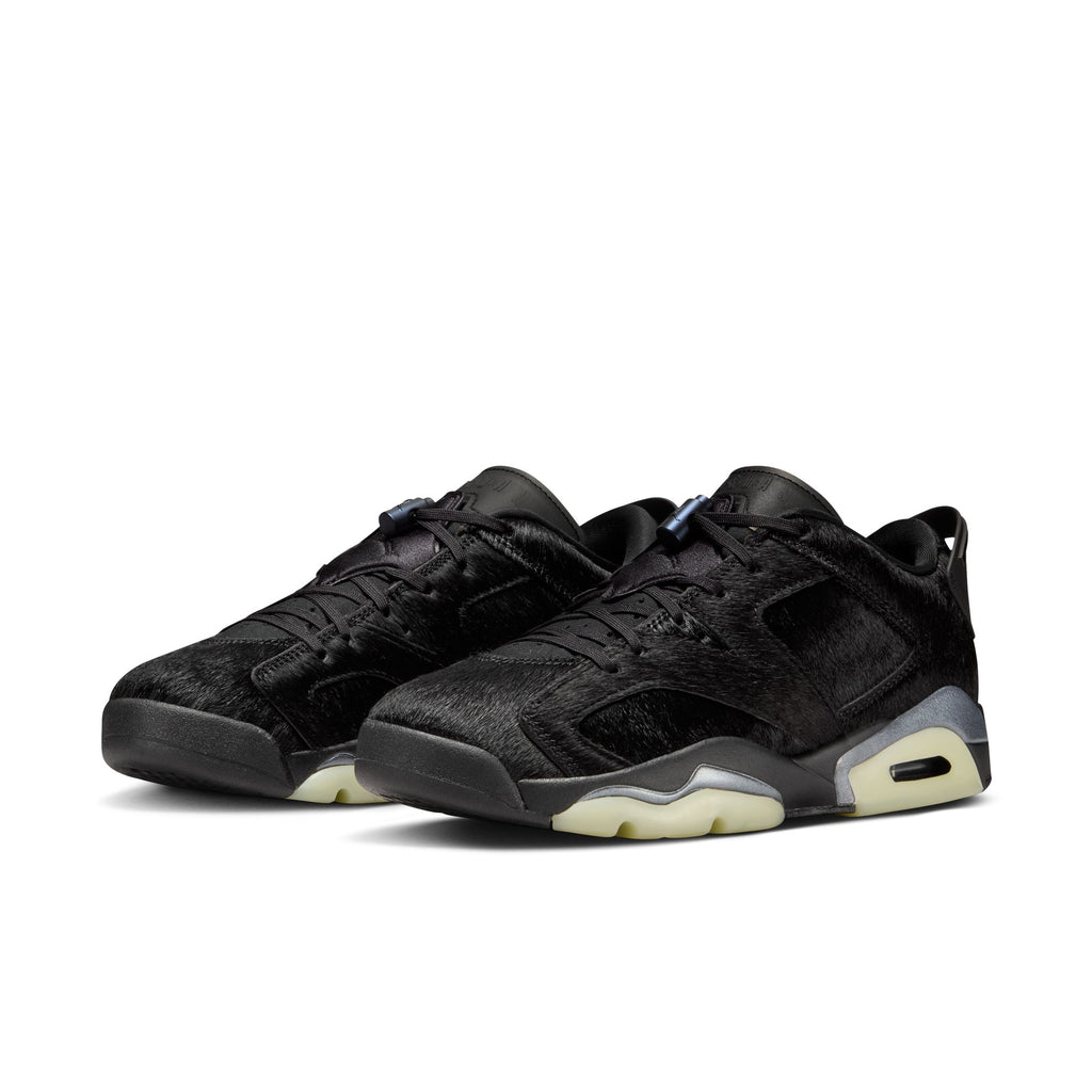 WOMENS AIR JORDAN 6 RETRO LOW - BLACK/BLACK-BLACK