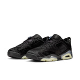 WOMENS AIR JORDAN 6 RETRO LOW - BLACK/BLACK-BLACK