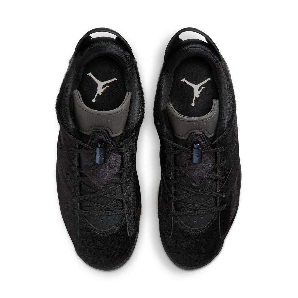 WOMENS AIR JORDAN 6 RETRO LOW - BLACK/BLACK-BLACK