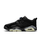 WOMENS AIR JORDAN 6 RETRO LOW - BLACK/BLACK-BLACK