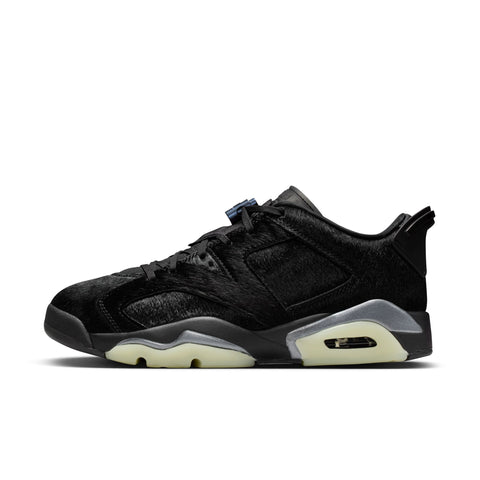 WOMENS AIR JORDAN 6 RETRO LOW - BLACK/BLACK-BLACK