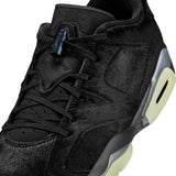 WOMENS AIR JORDAN 6 RETRO LOW - BLACK/BLACK-BLACK