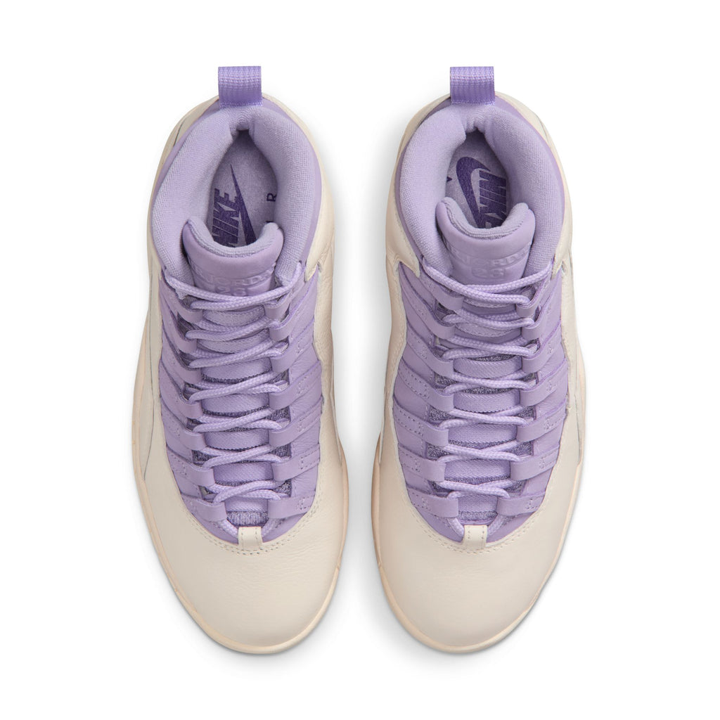 WOMENS AIR JORDAN 10 RETRO - CHALK/HYDRANGEAS-WILD GRAPE