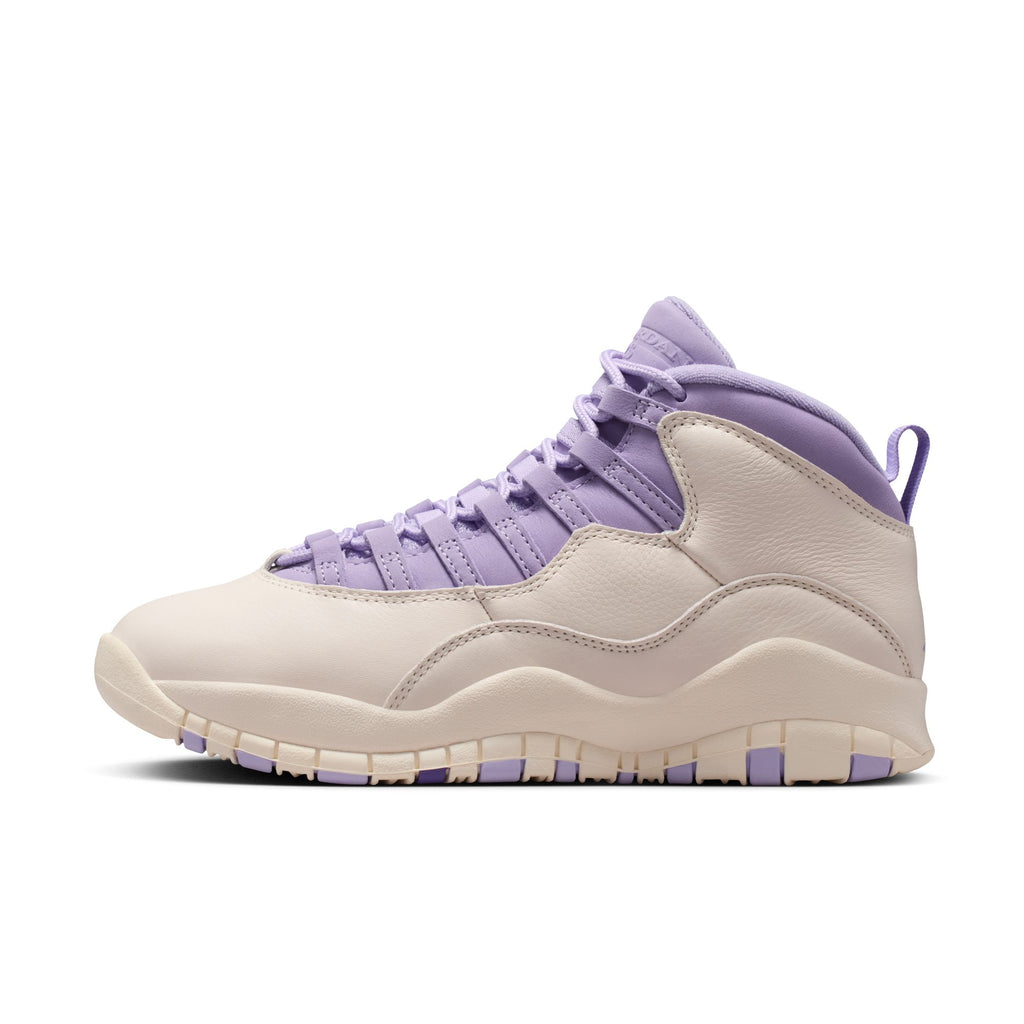 WOMENS AIR JORDAN 10 RETRO - CHALK/HYDRANGEAS-WILD GRAPE