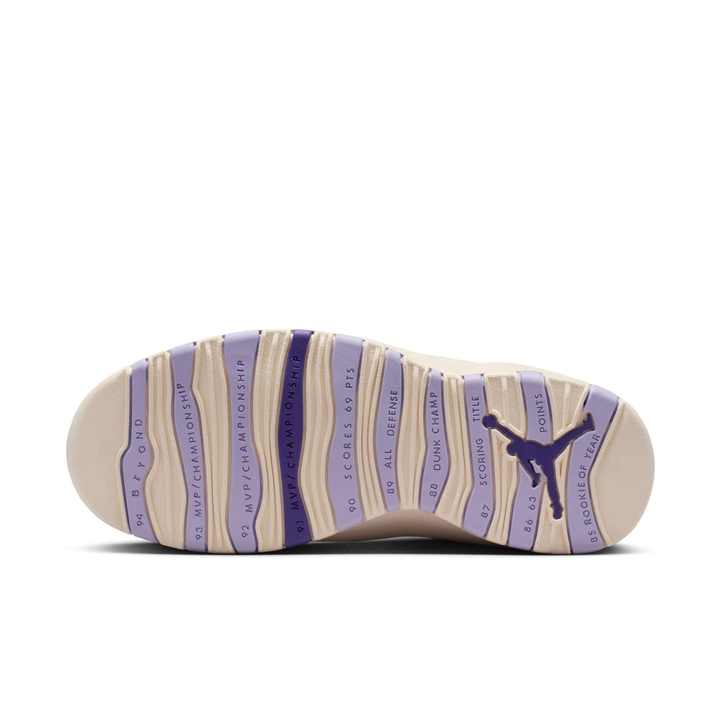 WOMENS AIR JORDAN 10 RETRO - CHALK/HYDRANGEAS-WILD GRAPE