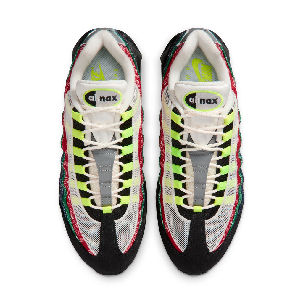 NIKE AIR MAX 95 BIG BUBBLE SP -SAIL/VOLT/UNIVERSITY RED/SPORT GREEN