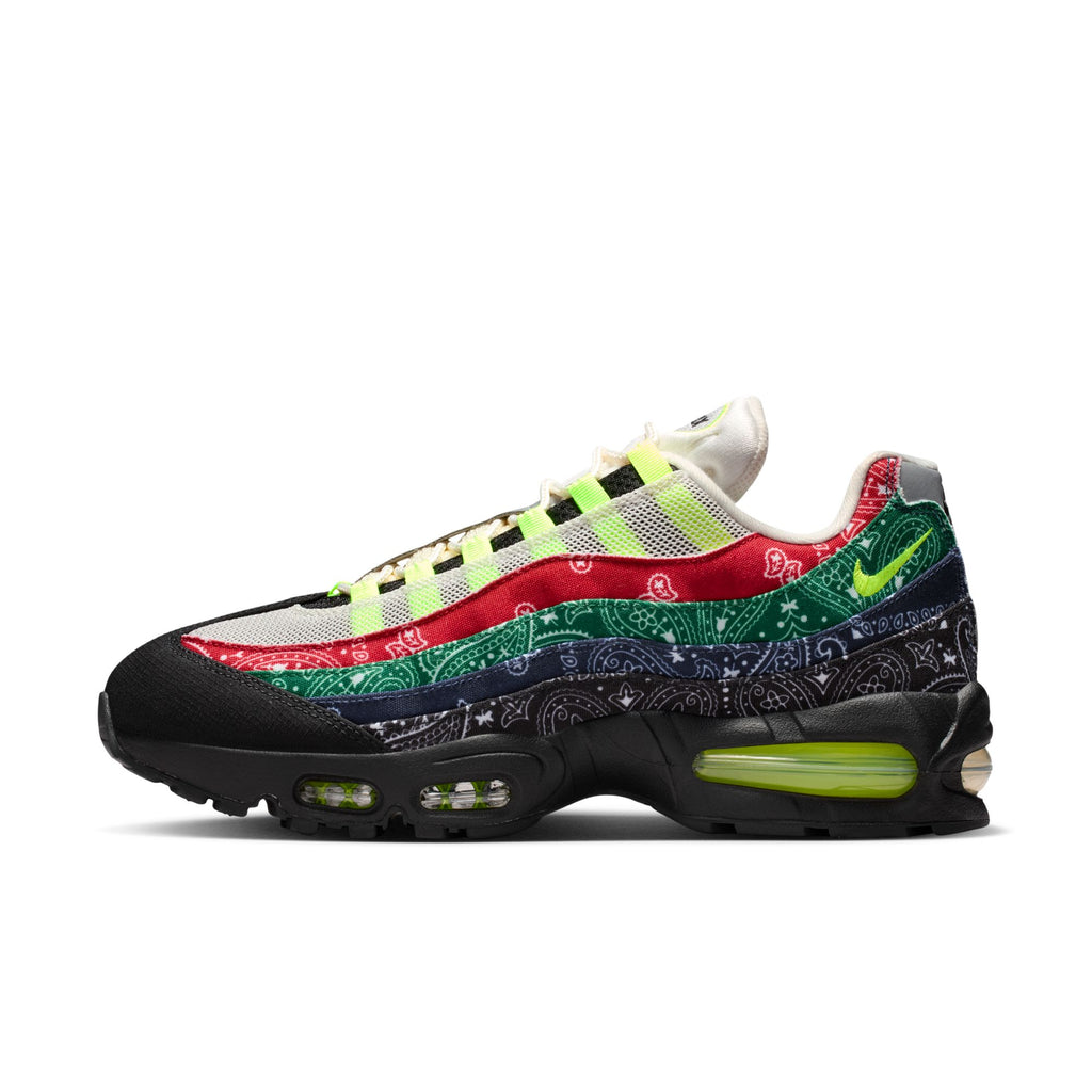 NIKE AIR MAX 95 BIG BUBBLE SP -SAIL/VOLT/UNIVERSITY RED/SPORT GREEN