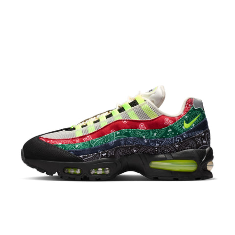 NIKE AIR MAX 95 BIG BUBBLE SP -SAIL/VOLT/UNIVERSITY RED/SPORT GREEN