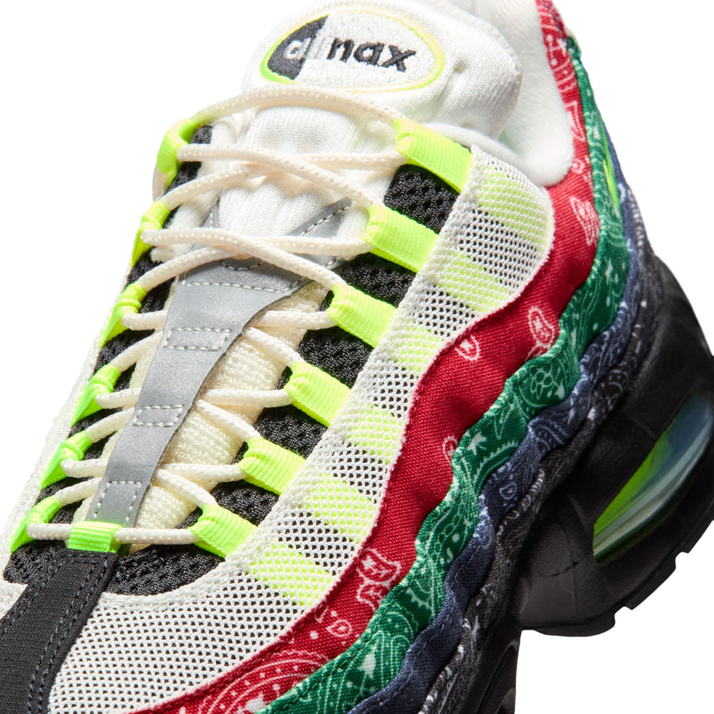 NIKE AIR MAX 95 BIG BUBBLE SP -SAIL/VOLT/UNIVERSITY RED/SPORT GREEN