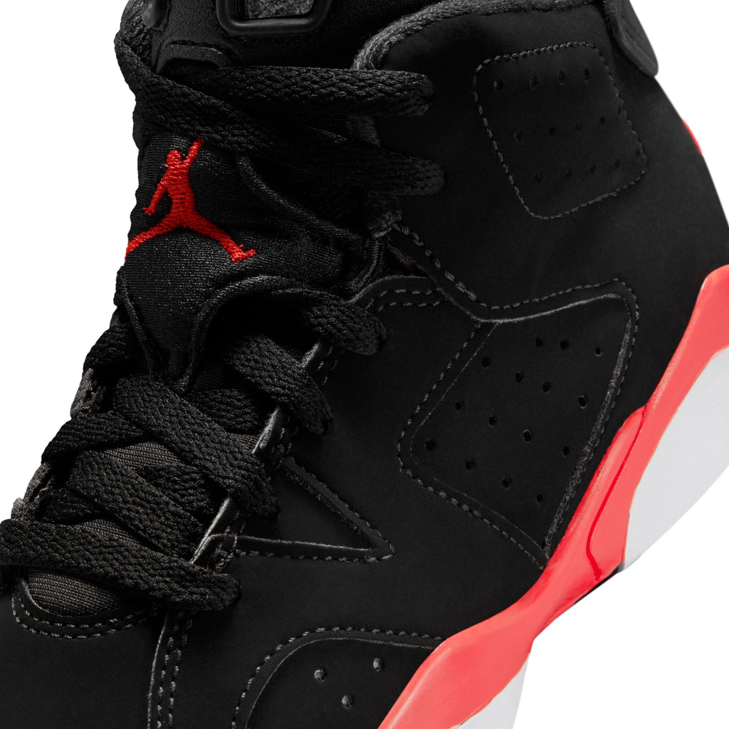 AIR JORDAN 6 RETRO PS "INFRARED SALESMAN" - BLACK/LT CRIMSON
