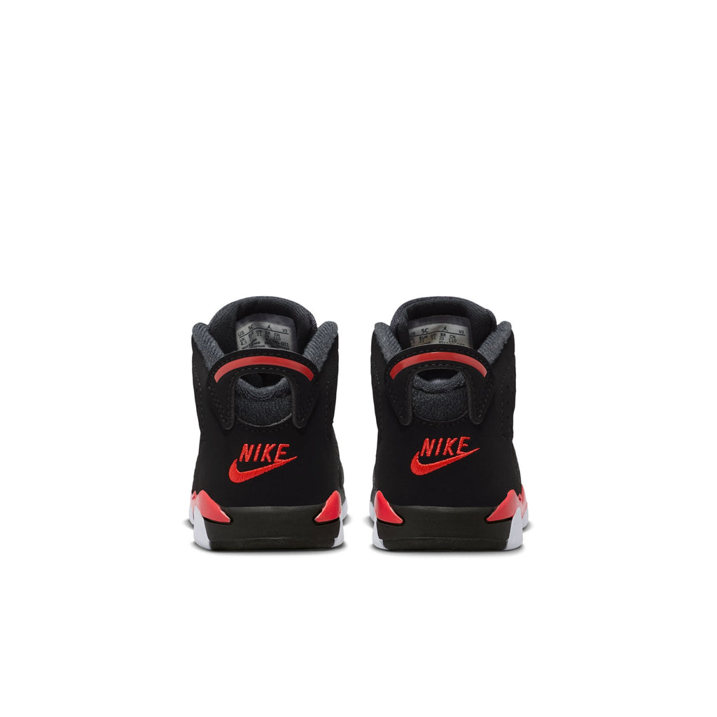 AIR JORDAN 6 RETRO TD "INFRARED SALESMAN" - BLACK/LT CRIMSON