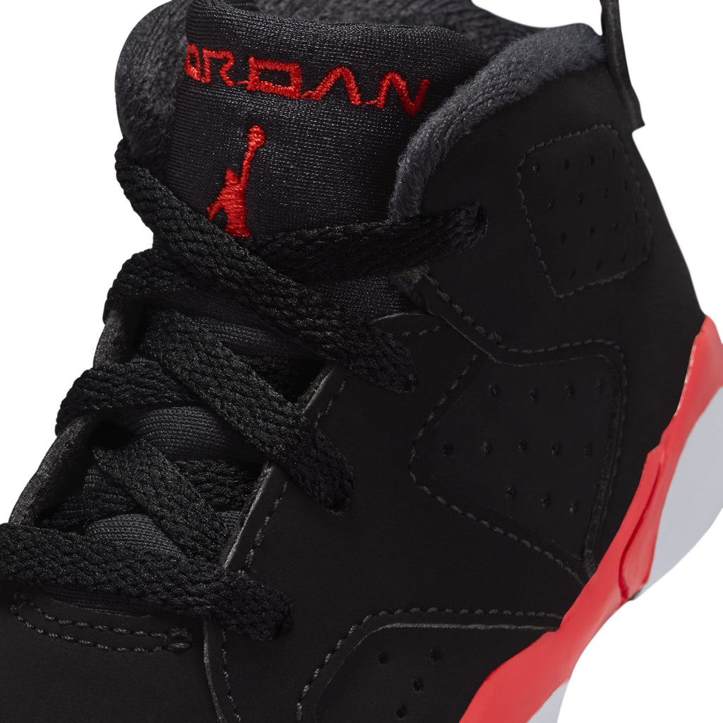 AIR JORDAN 6 RETRO TD "INFRARED SALESMAN" - BLACK/LT CRIMSON