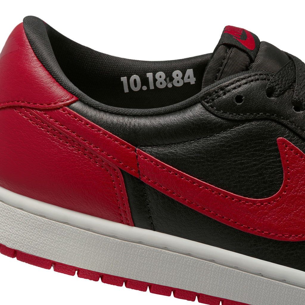 AIR JORDAN 1 RETRO LOW OG 'BANNED' - BLACK/BLACK-VARSITY RED-SUMMIT WHITE