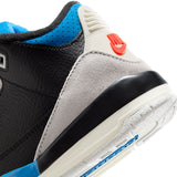 AIR JORDAN 3 RETRO ‘RARE AIR’ PS - BLACK/CHILE RED-NEUTRAL GREY