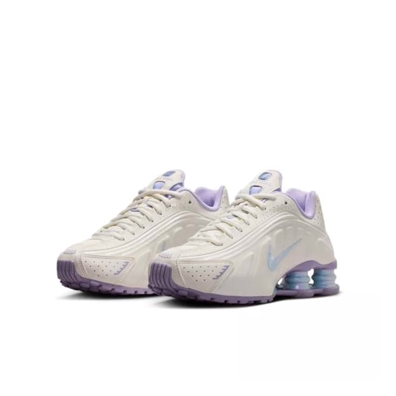 NIKE SHOX R4 GS – SOFT PEARL/CELESTINE BLUE-HYDRANGEAS