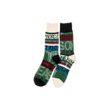 SACAI x ERIC HAZE STRIPE SOCK - GREEN ( 23-0487S)