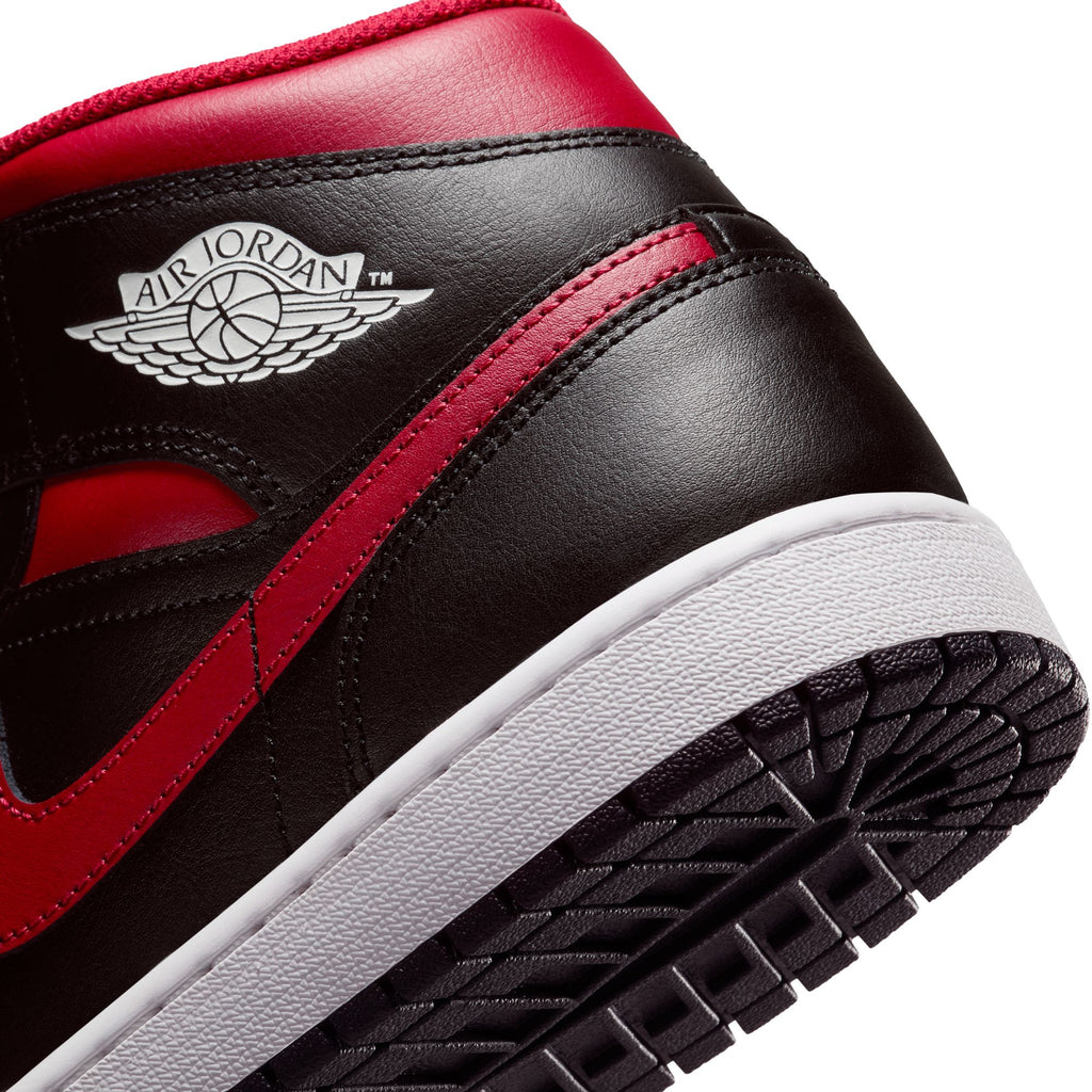 AIR JORDAN 1 MID - BLACK/VARSITY RED-SUMMIT