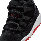 AIR JORDAN 11 RETRO 'BRED VELVET' TD - BLACK/GYM RED-WHITE