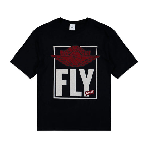 AIR JORDAN x LEVI'S® SHORT SLEEVE T-SHIRT - BLACK