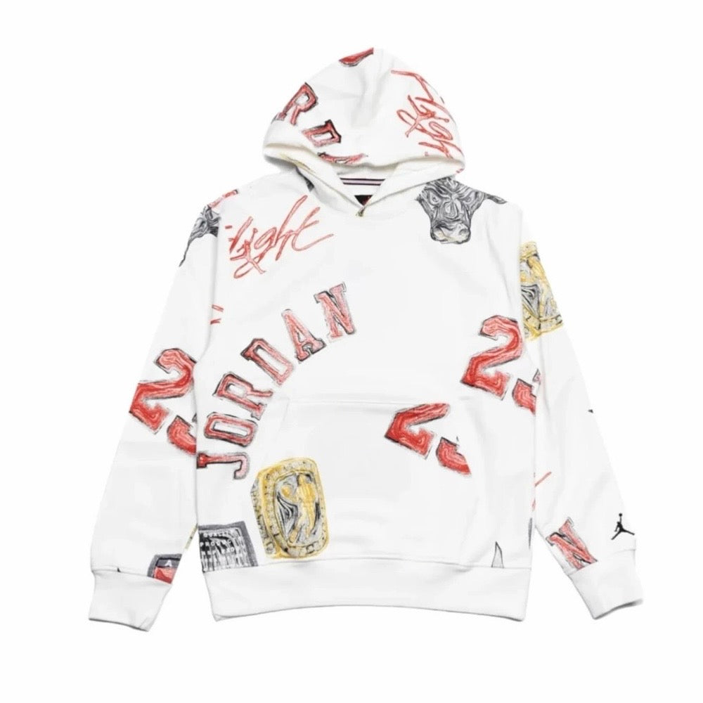AIR JORDAN BROOKLYN FLEECE PULLOVER HOODIE - SAIL