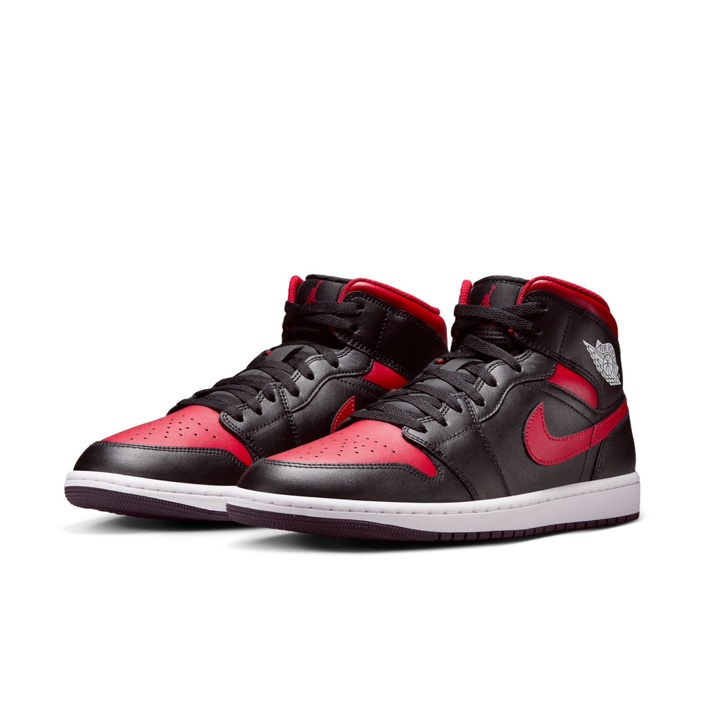 AIR JORDAN 1 MID - BLACK/VARSITY RED-SUMMIT