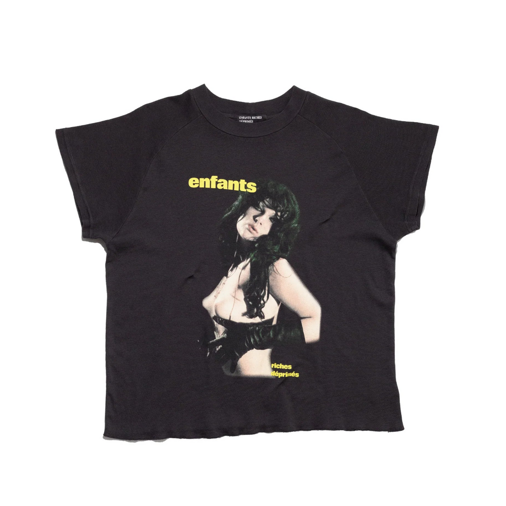 ENFANTS RICHES DÉPRIMÉS SLAVE GIRL RAGLAN T-SHIRT - FADED BLACK