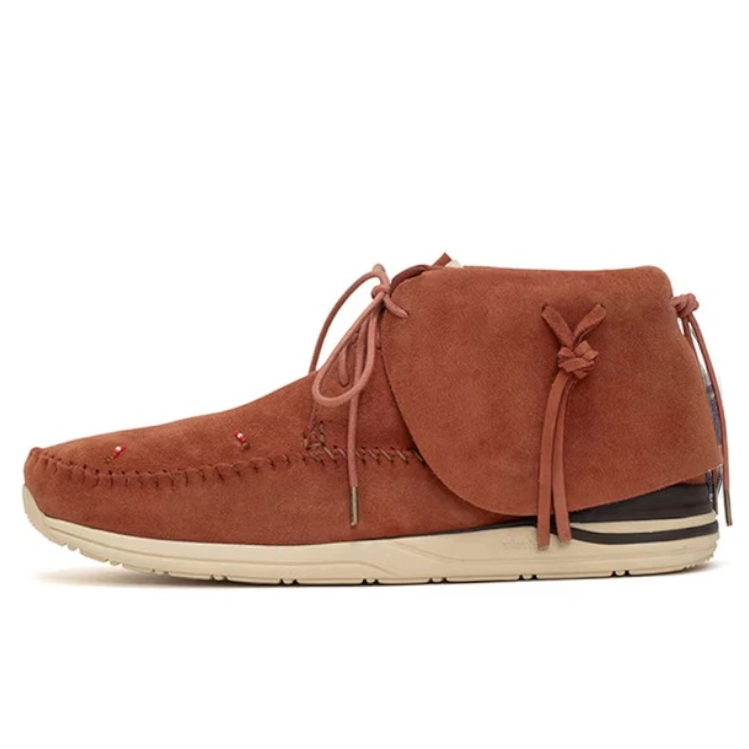 VISVIM FBT LHAMO-FOLK  - LT BROWN