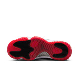 WOMENS AIR JORDAN 11 RETRO 'BRED VELVET' - BLACK/GYM RED-WHITE