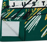 JUST DON X MITCHELL & NESS ‘SEATLE SUPERSONICS’ SUBLIMATED JERSEY - PATTERN KELLY GREEN