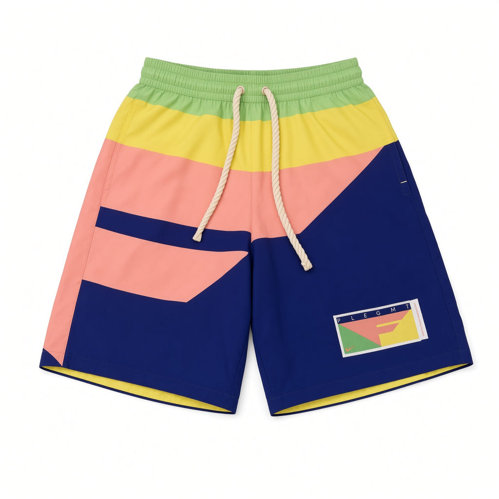 NIKE FLIGHT SHORTS - REGENCY PURPLE/OPTIC YELLOW