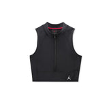WOMENS AIR JORDAN BODYCON CROP TOP - BLACK