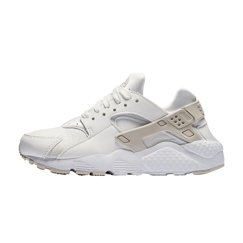 NIKE HUARACHE RUN SE GS ‘BONE’ - SUMMIT WHITE / METALLIC SILVER