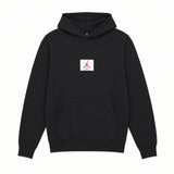 AIR JORDAN FLIGHT FLEECE GRAPHIC HOODIE - BLACK/WHITE-RED