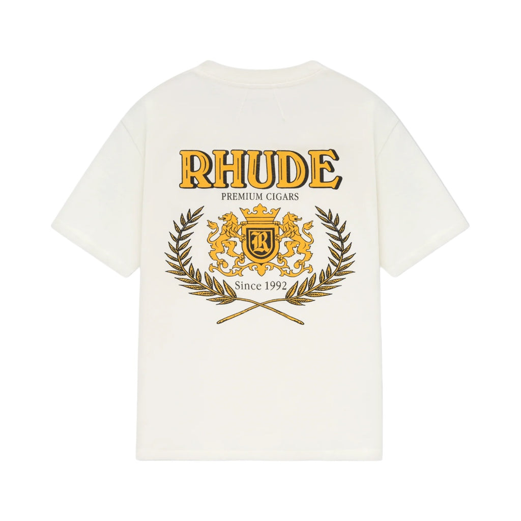 RHUDE CRESTA CIGAR TEE - VTG WHITE