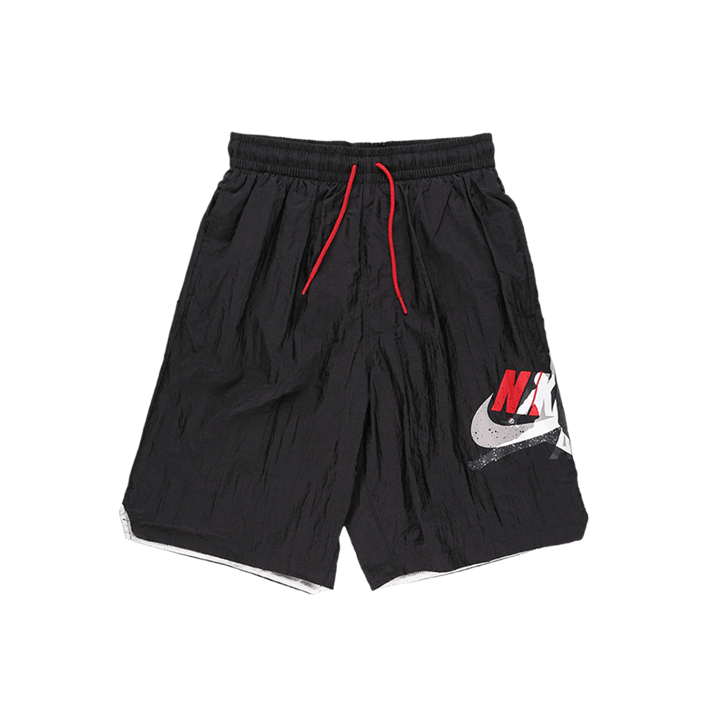 AIR JORDAN JUMPMAN POOLSIDE SHORTS – BLACK/GYM RED/WHITE