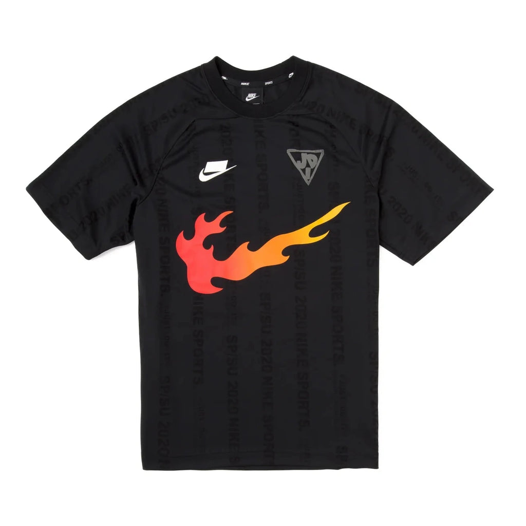 NIKE SPORTSWEAR NSW JDI FLAME JERSEY T-SHIRT - BLACK