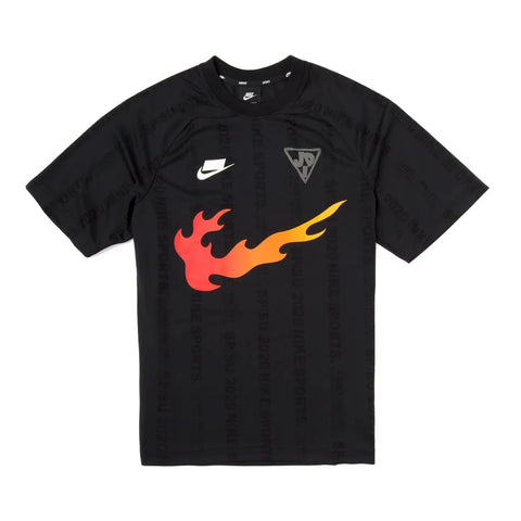 NIKE NSW JDI FLAME JERSEY T-SHIRT - BLACK