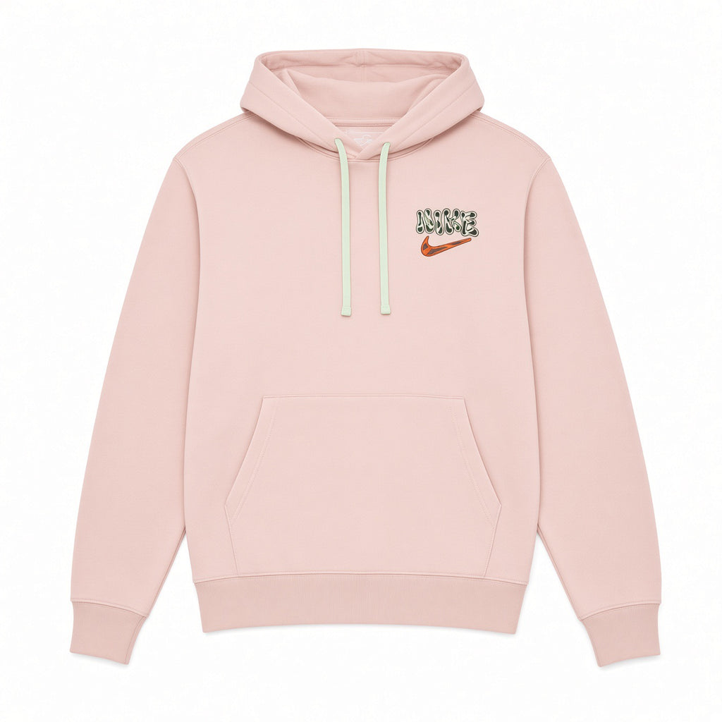 NIKE ALPHABET LOGO HOODIE - PINK
