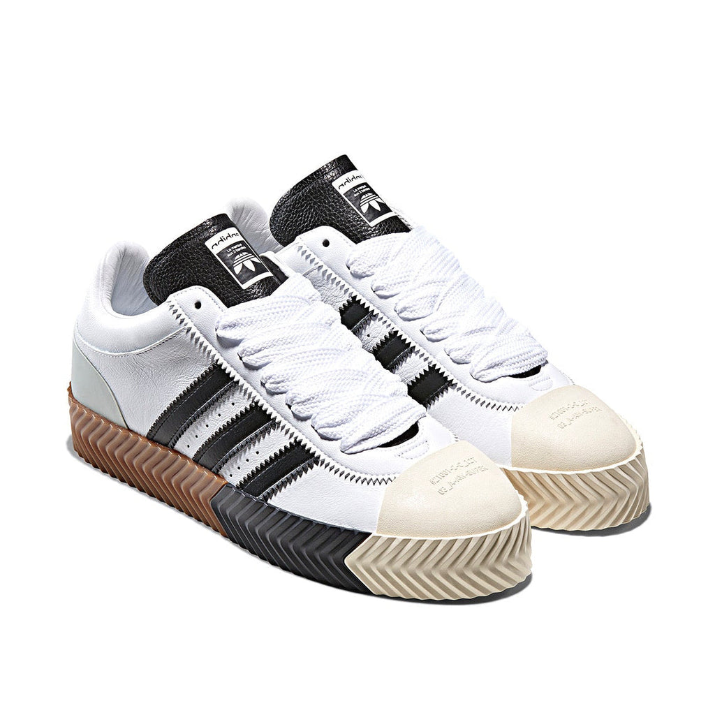 ADIDAS ORIGINALS x ALEXANDER WANG AW SKATE SUPER SHOES - WHITE/  CORE BLACK