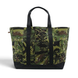 A BATHING APE PANEL CAMO TOTE BAG