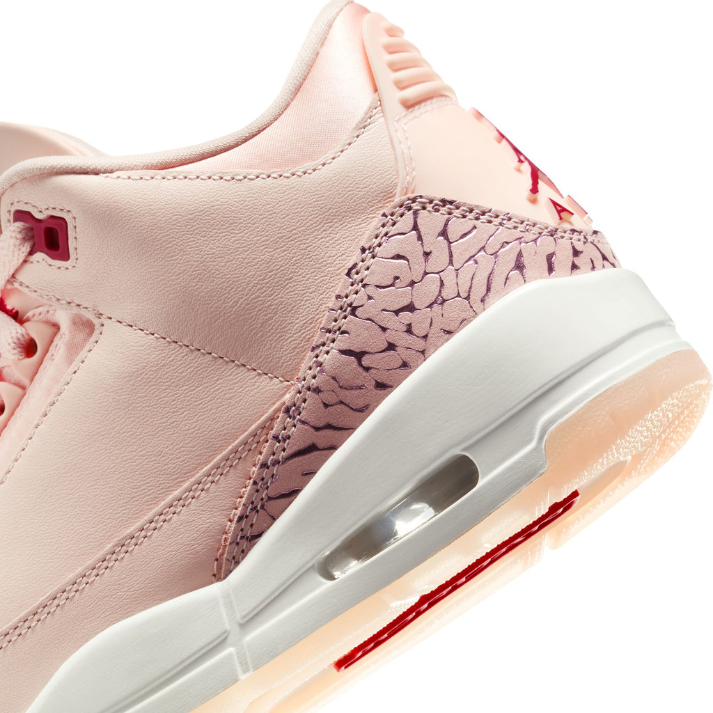 WOMEN'S AIR JORDAN 3 RETRO ‘TREAT YOURSELF’ - WASHED CORAL/GYM RED-SAIL