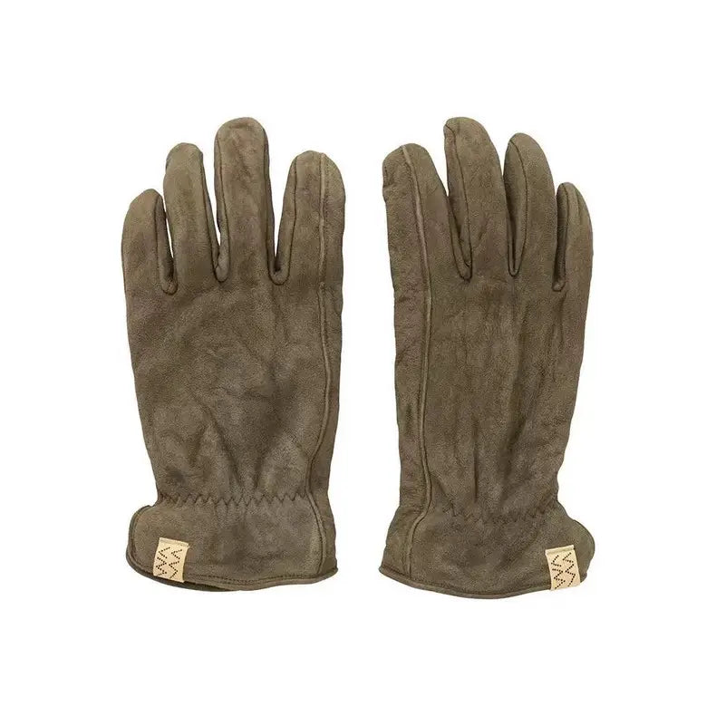 VISVIM SUEDE GLOVES - OLIVE