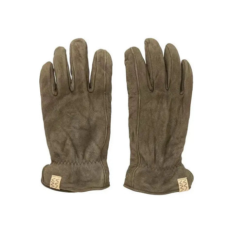VISVIM SUEDE GLOVES - OLIVE
