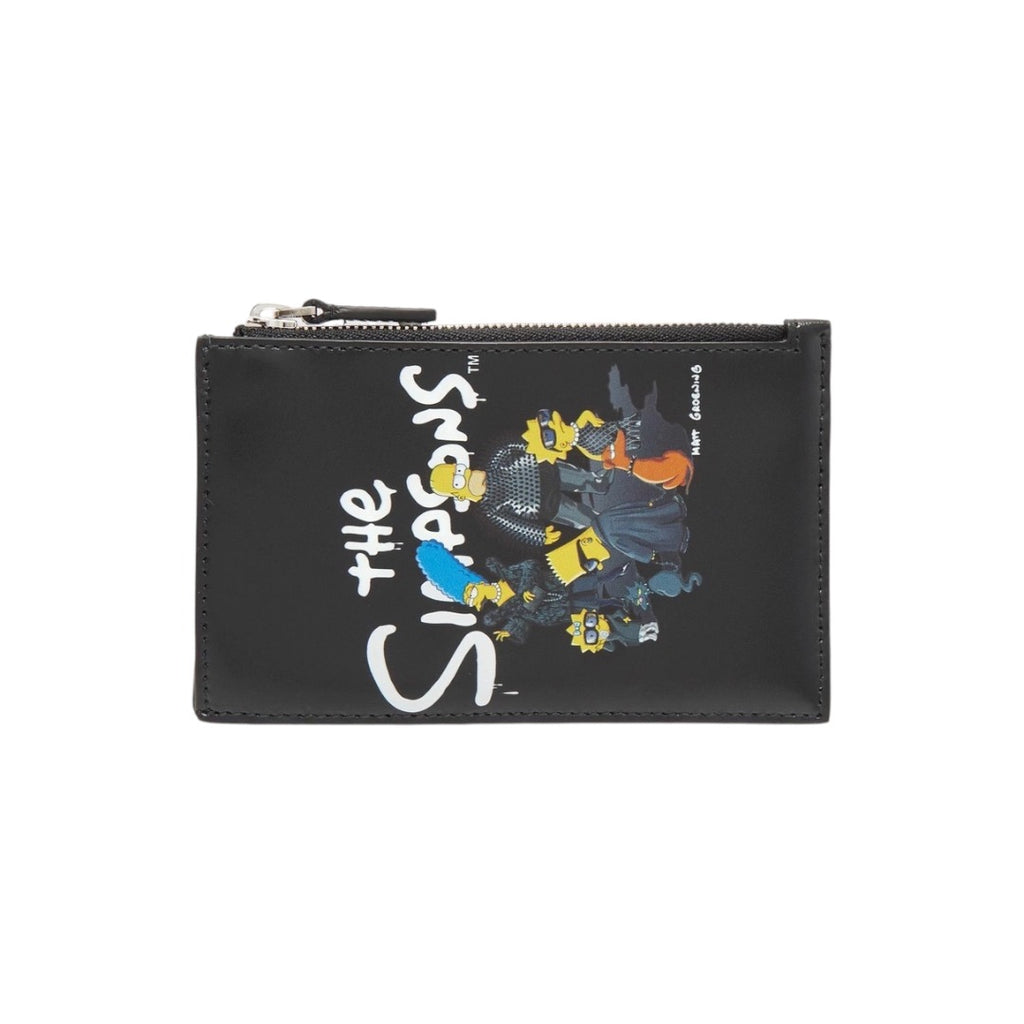 BALENCIAGA X THE SIMPSONS ESSENTIAL COIN AND CASH HOLDER - BLACK