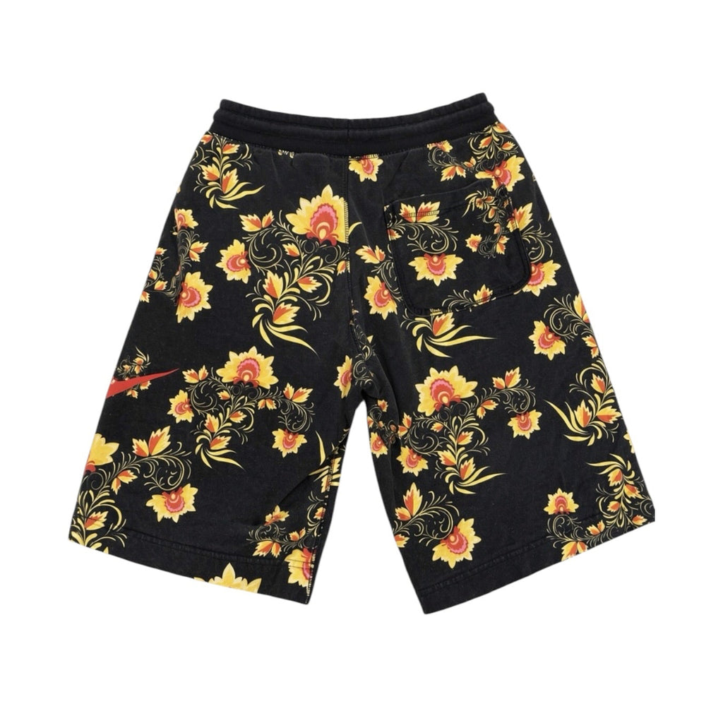 NIKE FLORAL SHORTS - TOUR YELLOW